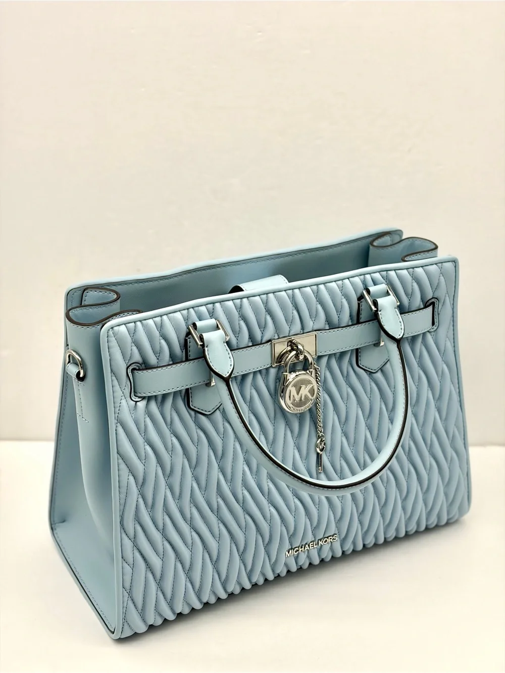 Michael Kors Hamilton Medium Matelassé Satchel Crossbody